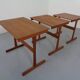 Danish Teak Nesting Tables, 1960s, Set of 3