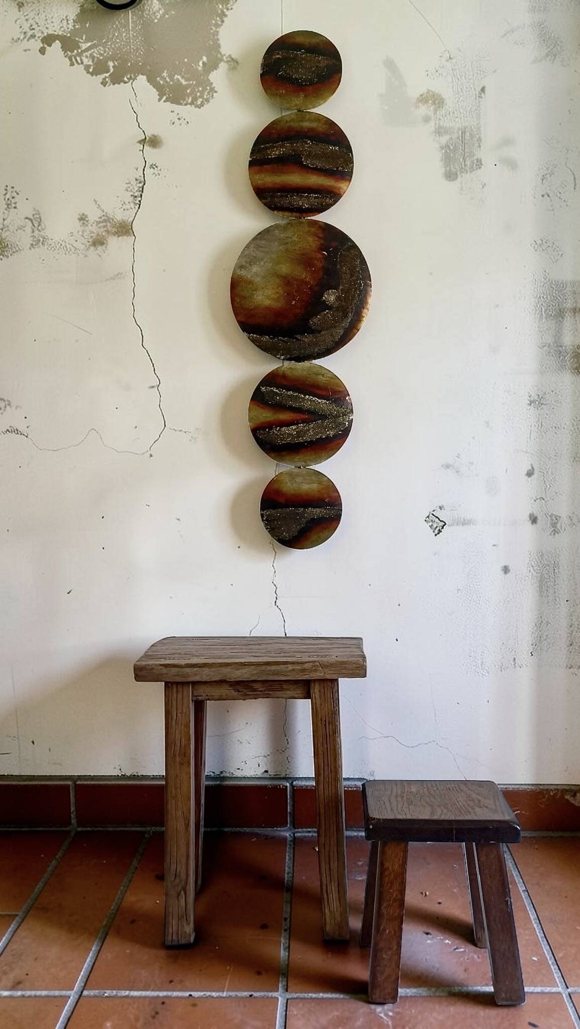 Sculpture en fer forgé brutaliste du milieu du siècle - Fait main en Espagne vers les années 1970