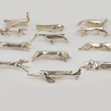 Complete Menagerie by Edouard Marcel Sandoz for Christofle Gallia, France