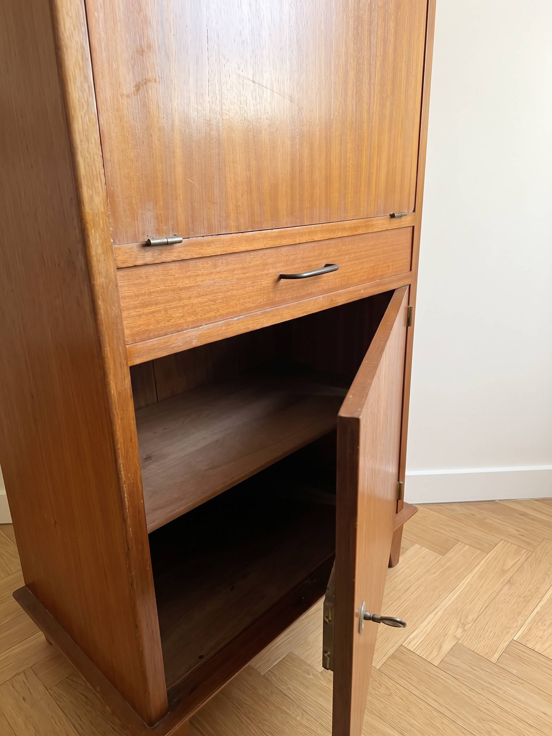 Vintage wooden retro secretary
