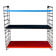 Blue, black and red Tomado vintage modular wall system - shelves - unit