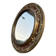 Round mirror in worked copper, Italy 1950