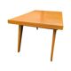 Table basse transformable scandinave en bois clair, années 60