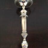 Silver metal bougeoir