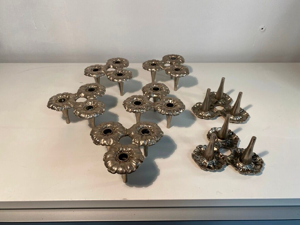 7 modular candle holders varying nagel 1970