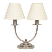 Art Deco lamp circa 1930 in nickel-plated brass