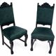 A pair of antique chairs on lion's paws, Western Europe, circa 1920.