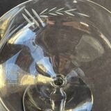 6 Champagne glasses – Cut crystal