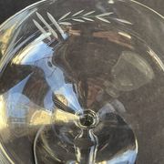 6 Coupes à champagne – Cristal taillé