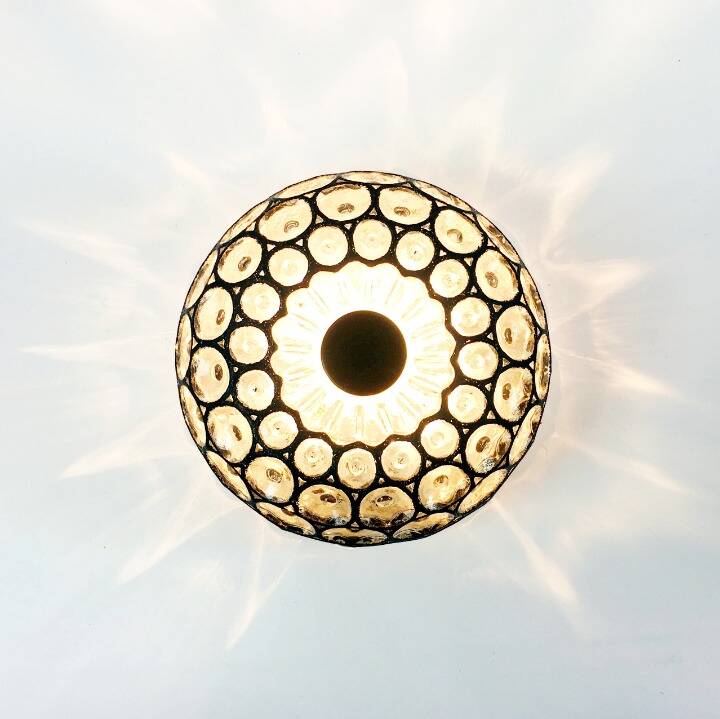 Mid-Century Glass Ceiling Lights or Wall Lamps from Limburg, Germany, 1960s