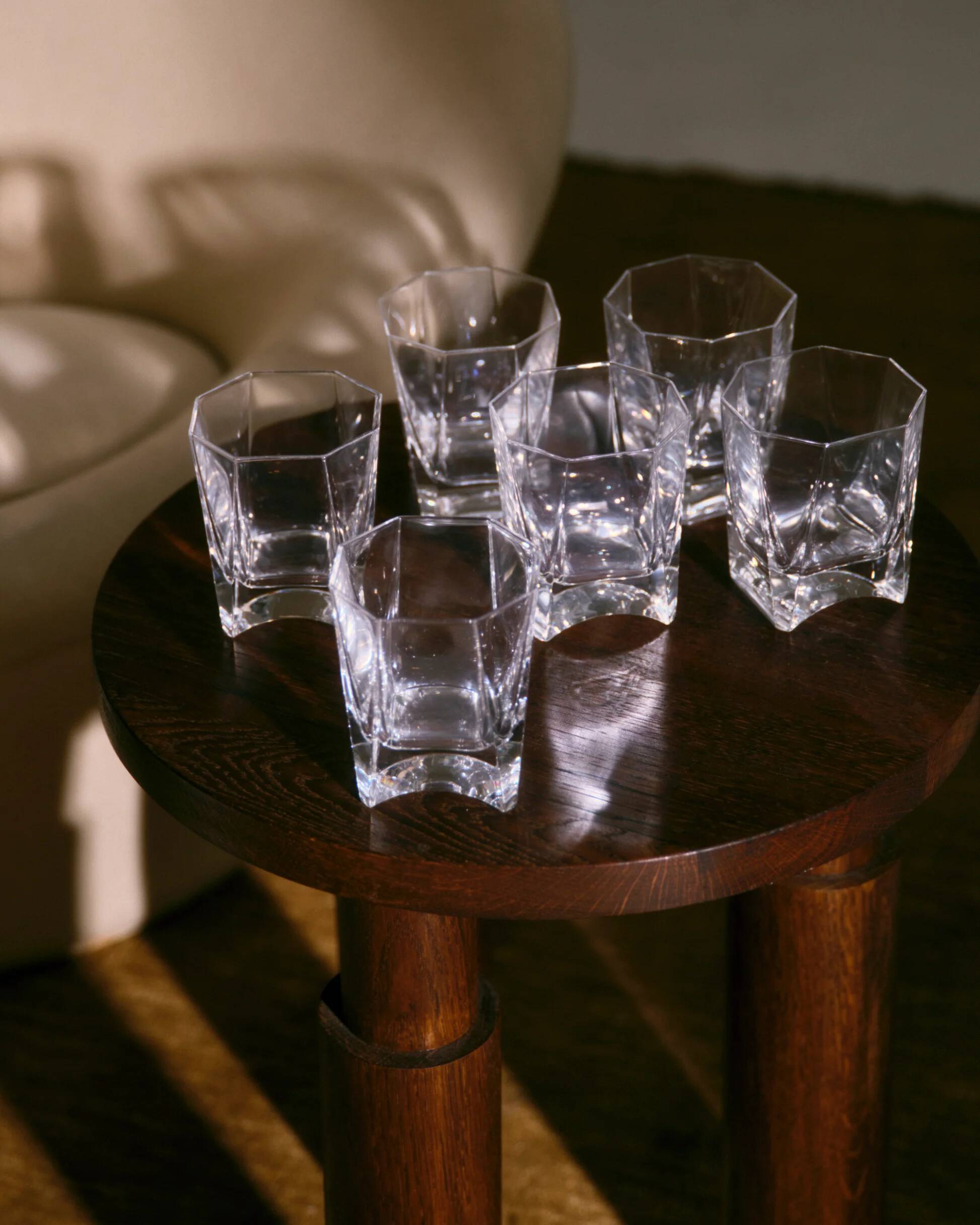Ensemble de 6 verres à whisky en cristal