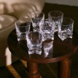 Ensemble de 6 verres à whisky en cristal