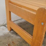 Table basse en pin vintage