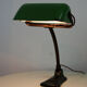 Green and black banker's lamp, Art Nouveau, 1920s