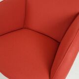 Set de 2 fauteuils Artifort Ben en tissu rouge brique Ploeg