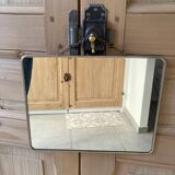 Vintage barber mirror and chain