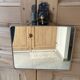Vintage barber mirror and chain