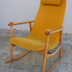 Danish Chair rocking 50s/60s yellow orange
