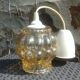 Vintage Amber Glass Bubble Suspension 70s