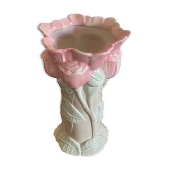 Vase box bouquet tulips molded pink