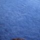 Handmade traditional blue Moroccan wool rug