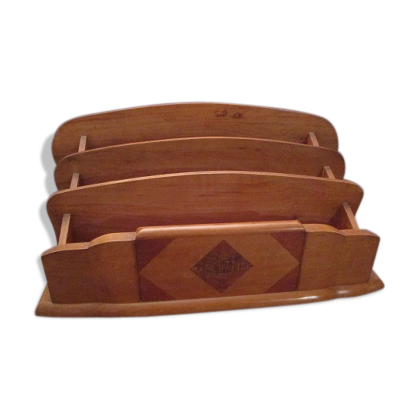 Large old wooden letter holder