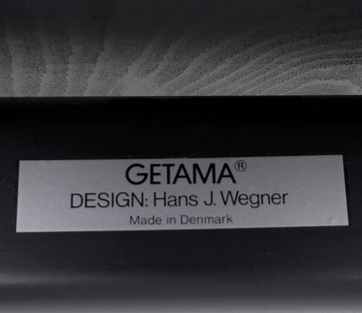 Hans J. Wegner black Butterfly lounge chair by Getama, 1970s