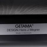 Hans J. Wegner black Butterfly lounge chair by Getama, 1970s