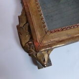 Miroir à fronton XVIIIeme siècle époque Louis XVI