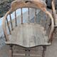 Pair of English captain's armchairs