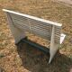 Wood garden bench