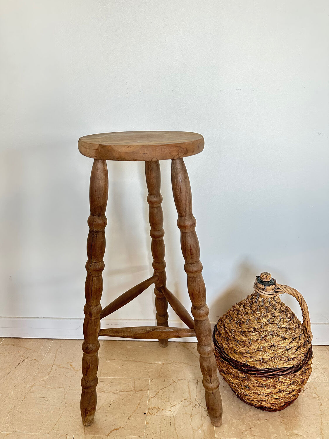 high tripod stool