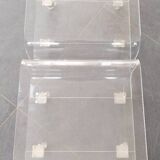 Table basse en plexiglas sur roulettes