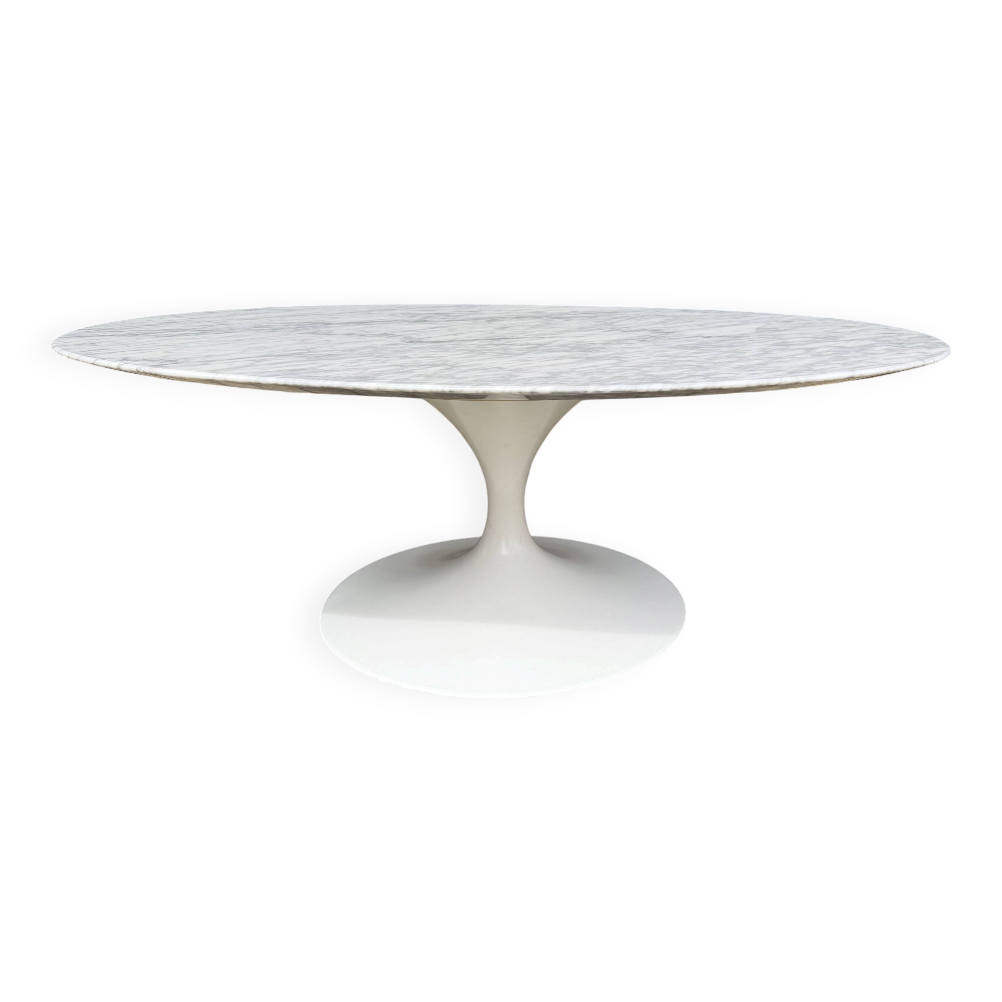 Original Knoll Tulip Oval Coffee Table Eero Saarinen Statuarietto 107x70
