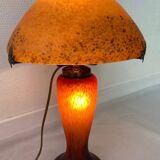 Vintage mushroom lamp in glass paste
