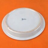 4 coffee cups / saucers glazed ceramic