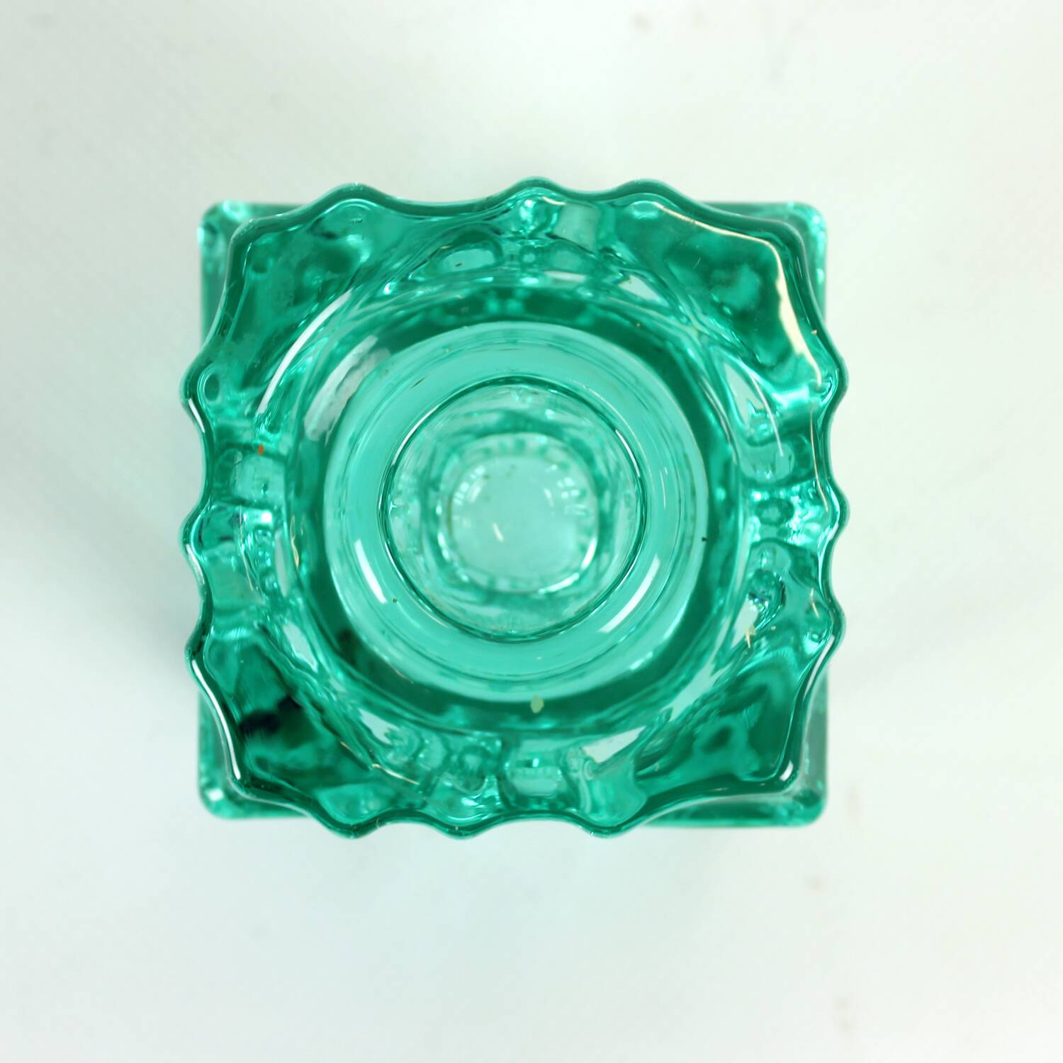 Vintage Glass Candle Holder By Vladislav Urban For Rosice, 1960s