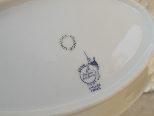 2 limoges porcelain raviers La Licorne China Impériale