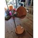Vintage orange metal lamp