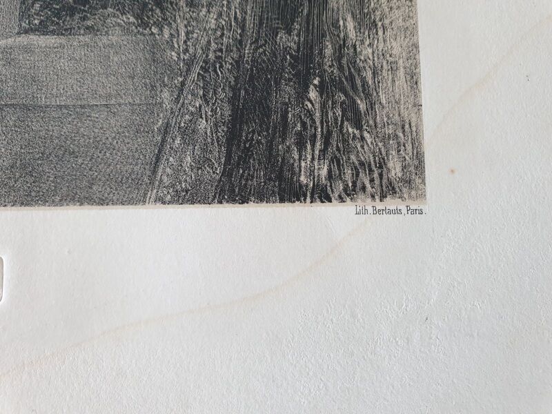 Lithograph in black - By Berlauts, Paris