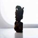 Bust of an African woman in ebony