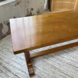 3m oak table from 1950 with its extensions