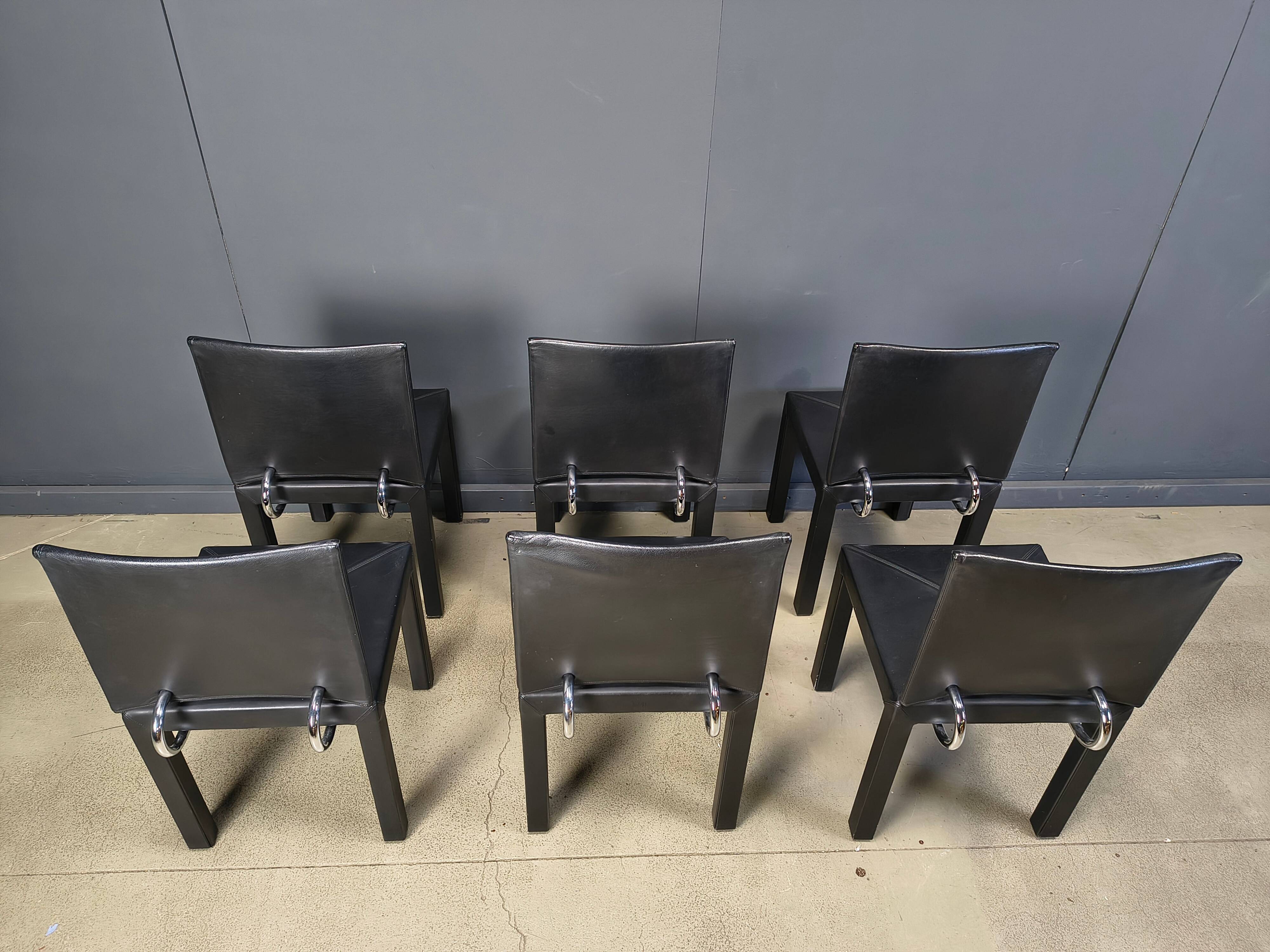 Arcadia dining chairs by Paolo Piva for B&B Italia set of 6