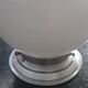 Ceiling lamp old opaline globe white base metal art deco 1930 ø 15 cm