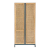 Armoire en cannage et rotin Made – grande capacité