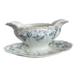 Maastricht earthenware sauce boat, Clara model