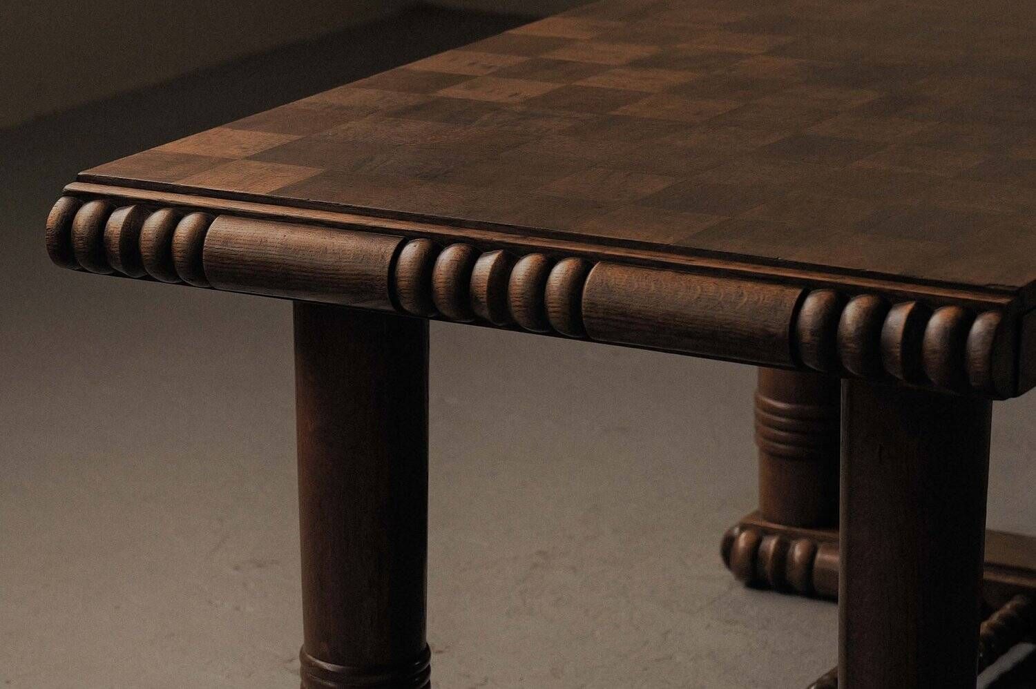 Art Deco oak table – France, 1930s–1940s