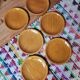 6 assiettes à dessert en barbotine Salins