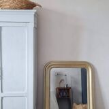 Miroir ancien doré Louis Philippe 88 x 72