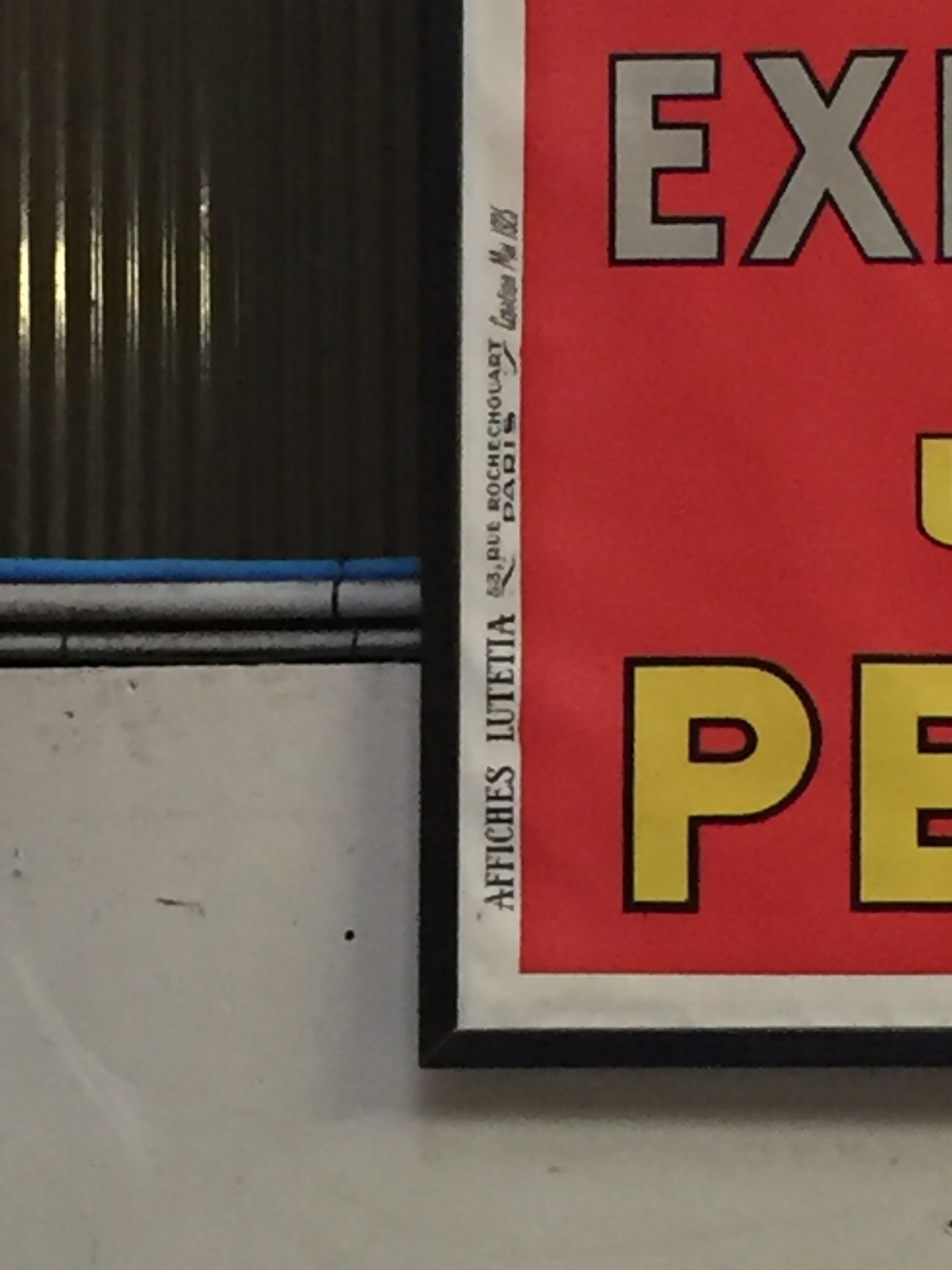 Poster linen original litho "Claim a coward" Henry Le Monnier 1925